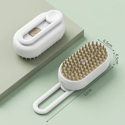 Brosse à vapeur de toilettage pour Chiens et Chats 4 En 1 :  Massage, brossage, lavage, démêlage